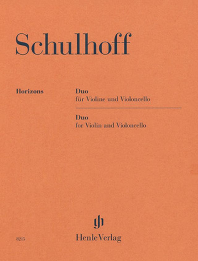 Henle Verlag Schulhoff Duo Violine/Cello