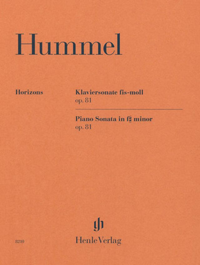 Henle Verlag Hummel Klaviersonate fis-moll