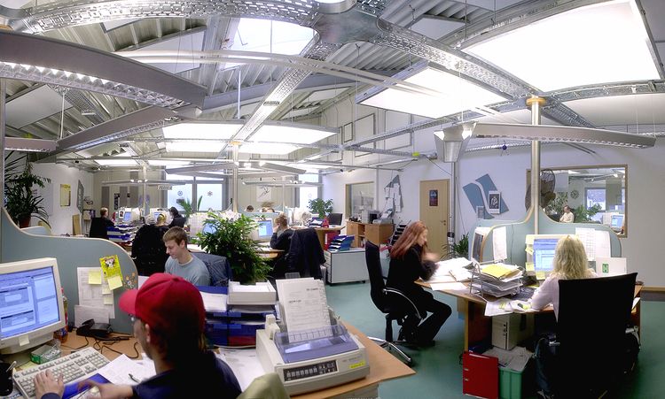 The first call centers in Treppendorf The first call centers in Treppendorf
