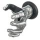 GuitarGrip Silver Metallic Male H B-Stock eventualmente con lievi segni d'usura