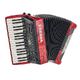 Hohner Bravo III 72 Red silen B-Stock Evt. avec légères traces d'utilisation