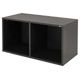 Fun Generation Vinyl Shelf Two Black B-Stock May have slight traces of use