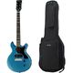 Harley Benton DC-Junior Pelham Blue w/Bag