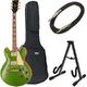 Harley Benton HB-35Plus Metallic Gree Bundle