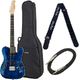 Harley Benton TE-90QM HH Trans Blue Bundle