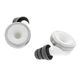 Limousine Earplugs Knops Knurled White B-Stock Has slight traces of use