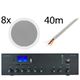 Monacor 8x EDL-28 PA-812DAP Bundle