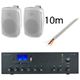 Monacor WALL-08T/WS PA-812DAP Bundle