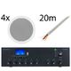 Monacor 4x EDL-28 PA-806DAP Bundle