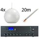 Monacor 4x EDL-420/WS PA-812DAP Bundle