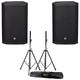 EV ETX-15P Stereo Stand Bundle