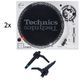 Technics 2x SL-1200MK7 Mix Set