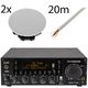 DAP-Audio 530-DAB Shop Set 2x Ceil 8 Wh