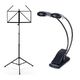 K&M 10065 Music Stand Lamp Bundle