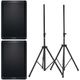 QSC CB10 Stereo Stand Bundle