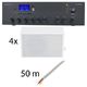 Monacor PA-803DAP 4 room bundle