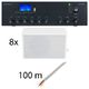 Monacor PA-806DAP 8 room bundle