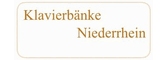 Klavierbänke Niederrhein