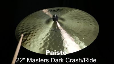 Paiste 22" Masters Dark Crash/Ride Becken