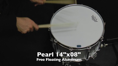 Pearl 14x08 Free Floating Aluminum Snare