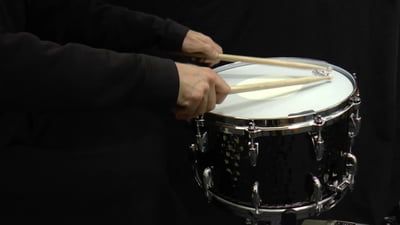 Gretsch 14x8 Black Hammered Steel Snare