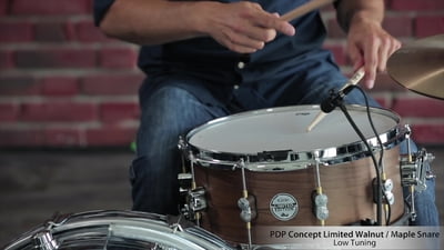 DW PDP Walnut Snare