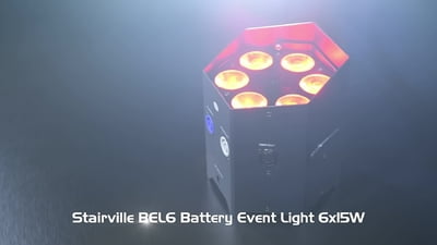 Stairville BEL6 Battery Event Light 6x15W RGBAW UV