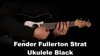 Fender Fullerton Strat Ukulele Black