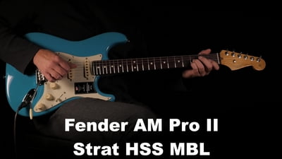 Fender AM Pro II Strat HSS MBL
