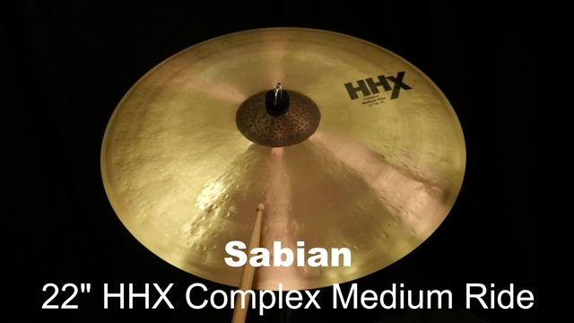 Sabian 22 hhx complex deals medium ride