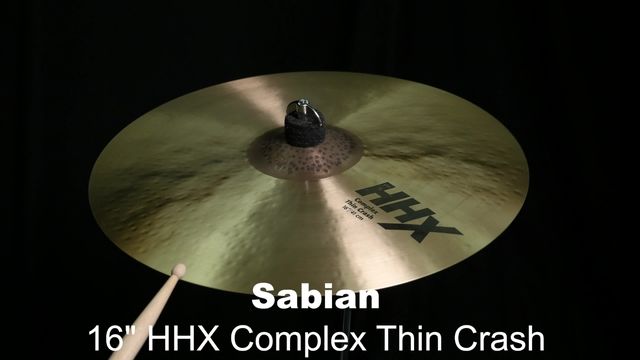 Sabian hhx complex on sale thin crash 16