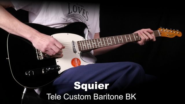 Squier Tele Custom Baritone BK – Thomann Norway