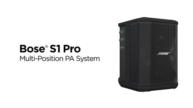 Bose S1 Pro Multi-Position PA System — optional battery not